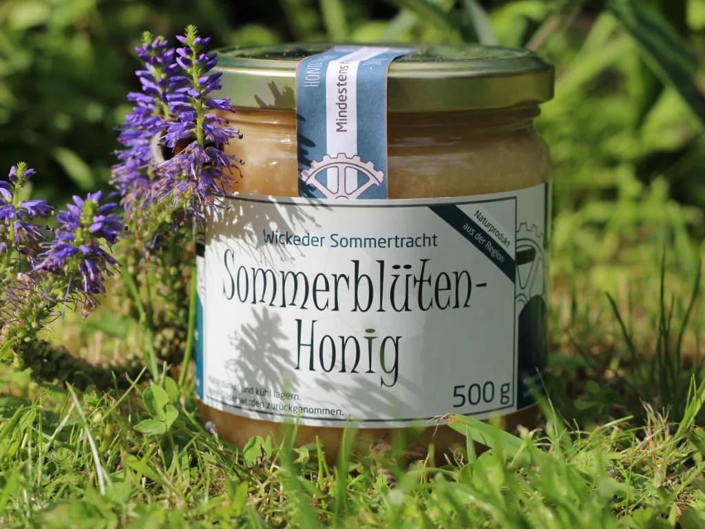 Glas Wickeder Sommerblütenhonig